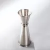 60ml Stainless Steel Measure Cup Bar Tools Cocktail Shaker Dual Shot Drink Spirit Measuring Cups Jigger With Graduated Tool 1030