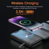 26800mAh Solar Power Bank Wireless Charger Powerbank Portable External Battery Pack For iPhone Xiaomi 9 Huawei Samsung Poverbank