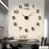 Wall Clocks Modern Design Large Clock 3D DIY Quartz Fashion Watches Acrylic Mirror Stickers Living Room Home Decor Horloge 231030