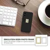 Frames 6 Stück Simulation PO Rahmen Zubehör Desktop Vintage Gold Schmuck Display Telefon Fall Aufkleber Anhänger Retro Bild