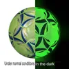 Balls Reflective Football LED Training footballs size 5 4 Luminous escent Cool For Child Adult 231030