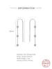 Dangle Earrings Canner 925 Sterling Silver Chain Earrring Vintage Long Thread Tassel Drop Earring for Women Glossy Pendientes Colgantes 2023