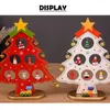 Dekoracje świąteczne DIY Feel Choinka Tree Waiting Sztuczne drzewo świąteczne z Santa Claus Płatki śniegu Ozdób Rok Kid Prezent dla dzieci 2024 231030