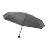 Paraplyer paraply 5 fälld solskugga dubbel användning bärbar vikbar svart med förvaringslåda för resor