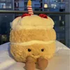 Peluche Jellycats pour fête, gâteau d'anniversaire mignon, décoration de chambre Kawaii, cadeaux amusants, jouets pour enfants, poupées, cadeau de noël