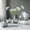花瓶のミニマリストスタイル小さくて新鮮なガラスの花瓶の組み合わせノルディックインホームデコレーションフラワーアレンジ
