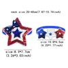 Abbigliamento per cani 30/50 pezzi 4 luglio Papillon Star Style Pet Giorno dell'Indipendenza Americana Paillettes Bowknot Cucciolo Forniture per toelettatura per le vacanze