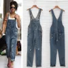 Whole- 2017 Nouvelles Femmes Dames Baggy Denim Jeans Pleine Longueur Pinafore Salopette Globale Salopette303R