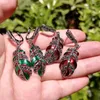 Necklace Earrings Set Ajojewel 4 Colors Silver-color Enamel Jewelry Women Black Rhinestone In Leaf Design Gift Items