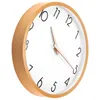 Relógios de parede Relógio Madeira 12 Polegadas Silencioso Digital Non Ticking para Mesa de Noite Cozinha Decoração de Escritório