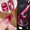 Nagellack ur socker 7 ml röd färg katt magnetisk gel pansy lila cerise rosa semi permanent laser blöt av UV -manikyr 231030