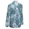 Bluzki damskie Disity kwiatowy nadruk luźne bluzka vintage kwiaty uliczne nadmierna żeńska żeńska biurowca koszula sprężyna