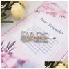 Hårtillbehör 50 färger Kvinnor Hårstång Clips Letter Rhinestone Bobby Pins Side Bangs Barrettes Headwear Girls Fashion Drop Delive DHVCF