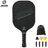 Tennisracketar jikego termoformad T700 rå kolfiber pickleball paddel 16mm grepp 4,9 tum pickle boll racket set män kvinnor täcker paddlar 231030