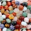 Encantos Pedra Natural Halloween Abóbora Pingente De Cristal Para Jóias Fazendo Artesanato DIY Brinco Colar Acessórios Feitos À Mão D Dhgarden Dhjd7