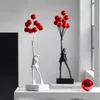 Obiekty dekoracyjne figurki banksy balon girl statua bomb girl uzdrowienie rzeźba latającego balon dziewczyna w Anglii house dekoracja świąteczna prezent 231030