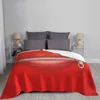 Coperte Bocca da donna con labbra rosse chiuse Stile di tendenza Moda divertente Coperta morbida Rossetto Tasca segreta Trucco di lusso