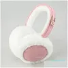 Ear Muffs Ear Muffs Warm Plush Earmuffs Imitation Fur Unisex Sweet Style Pure Color Fashion Foldable Soft Simple Adjustable Winter Accessories