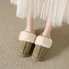 Chinelos de inverno mulheres curto pelúcia quente botas de neve moda sapatos casuais camurça tornozelo plataforma plana