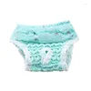 Dog Apparel Reusable For Pants Pet Washable Physiological Diapers Panties Cozy Sanitary Chiffon Short Puppy Female Dogs Small