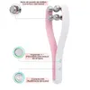 Ansiktsvårdsenheter EMS Lyft Roller RF Double Chin V -formad Massager Thin Slant Lift Up Skin Anti Wrinkle Tool 231027