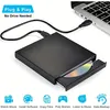 محرك الأقراص المضغوطة الخارجي DVD ، USB 2.0 Slim Protable CD-RW محرك الأقراص DVD-RW Burner Burner Player for Laptop Notebook كمبيوتر Desktop Computer