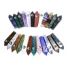 Smoking Pipes Natural Crystal Stone Pipe Complete Variety 45 Colors Energy Wand Healing Obelisk Gemstone Tower Point Tobacco Drop De Dhmtd