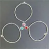 Bracelets Luxury Women's Bangle Tiff Chains Designer Love Heart Enamel Pendant Hand Chain Female Tiffanjewelry S925 Silver Girl Handchains Ladies Bracelet Gsmr