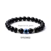 Bedelarmbanden Turks Blauw Boze Oog 8Mm Tijgerkralen Handgemaakte Elasticiteit Armband Voor Mannen Vrouwen Yoga Reiki Sieraden Drop Deli Dhgarden Dh68K