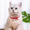 Hundhalsar 4 storlekar Pet Cat Collar Wear Strong Sticked Scarf Cute Lägg till en touch av eleganshandkrok Bog slips