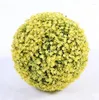 Decorative Flowers Diameter 28cm Artificial Plastic Yellow Cherry Ball For Wedding Home Office El Decoration