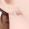 Stud Earrings 925 Silver Small Simple Tiny Leaf Craved Earring Women Brinco 2023 Party Accessories Boucle Oorbellen