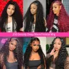 Synthetic Wigs 250 Density Curly Lace Front Human Hair Hd 30 Inches 13x4 Frontal Wig Water Wave Brazilian Pre Plucked For Women 231027