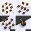 Charms Irregar Pierre Naturelle Tiger Eye Fil Wrap Quartz Pendentifs Pour Collier Fabrication De Bijoux Drop Livraison Résultats Composant Dhgarden Dhgsr