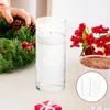 Vase 6 PCSフローティング花瓶キャンドルセンターピースガラスシリンダーコンテナ高ホウケイ酸塩柱ホルダー
