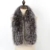 Écharpe hiver chaud naturel fourrure écharpe anneau tricot vraie dame mode foulard Bandana 231027