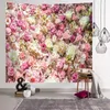 Tapisseries Fleur Rose Fleurs De Cerisier Thème Mur Maison Esthétisme Tapisserie Pour Chambre Salon Décoration Rideau Suspendu