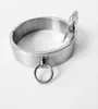 Requintado colar de pescoço de aço inoxidável alto de 3cm com trava redonda de metal anel de retenção adulto bondage bdsm brinquedo sexual para homens fe7687028