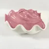 Schalen, Keramik-Muschelschale, Snack-Servier-Aufbewahrung, mediterraner Stil, Süßigkeiten-Behälter, Schmuck-Tablett (blau)