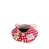 Dog Apparel INS Cute Plaid Cape Pet Cat And Scarf Mouth Water Towel Decoration Accessories Bow Tie Stuff