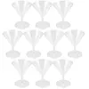 Wine Glasses 10 Pcs Disposable Wineglass Drinking Plastic Whiskey Cup Tumblers Cocktail Bar