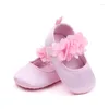 Primi camminatori Neonate Fiori carini Scarpe da principessa Primavera Autunno Bambini Prewalker Cotone Infantile Fondo morbido 0-18M