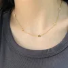 New Family Love Gift Netclaces 18k Gold Petique Boutique Jewelry Long Stainer Chainer Stainer Buducury Stain Netclaces with Rocks Logo Autumn New Simple Fashion Necklace