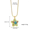 Collares colgantes Charm Multicolor Esmalte Corazón Po Marco Locket Collar Brillante Cristal Rhinestone Gargantilla de acero inoxidable Collar de mujer