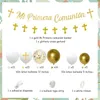 Party Decoration Kreatwow Mi Primera Commonion Decorations For Boys Girls With Glittery Banner Baptism Dopning First Holy