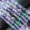 Stone Natural Fluorite Bamboo Shape Bead Loose Spacer Lucky for Smycken Making DIY Halsband Armband Tillbehör Drop Leverans Pärlor DHBZA