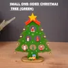 Weihnachtsdekorationen DIY Filz Weihnachtsbaum Wandbehang Künstlicher Weihnachtsbaum mit Weihnachtsmann Schneeflocken Ornament Jahr Kind Kind Spielzeug Geschenk 2024 231027