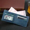 Wallets 2023 Classic Men Vintage Genuine PU Leather Wallet Anti Theft Short Fold Business Card Holder Purse Man