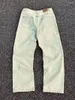 Jeans da uomo Zomer CH Cleanfit Style American Retro Washed Old Drape Mannen Vrouwen 1:1 Hoge Kwaliteit Pantaloni dritti larghi