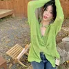 Damenpullover, Pullover, für Damen, einfarbig, spezieller Allgleiches, koreanischer Stil, einfach, modern, klassisch, Freizeit, sexy Damen, Temperament, süßer Frühling